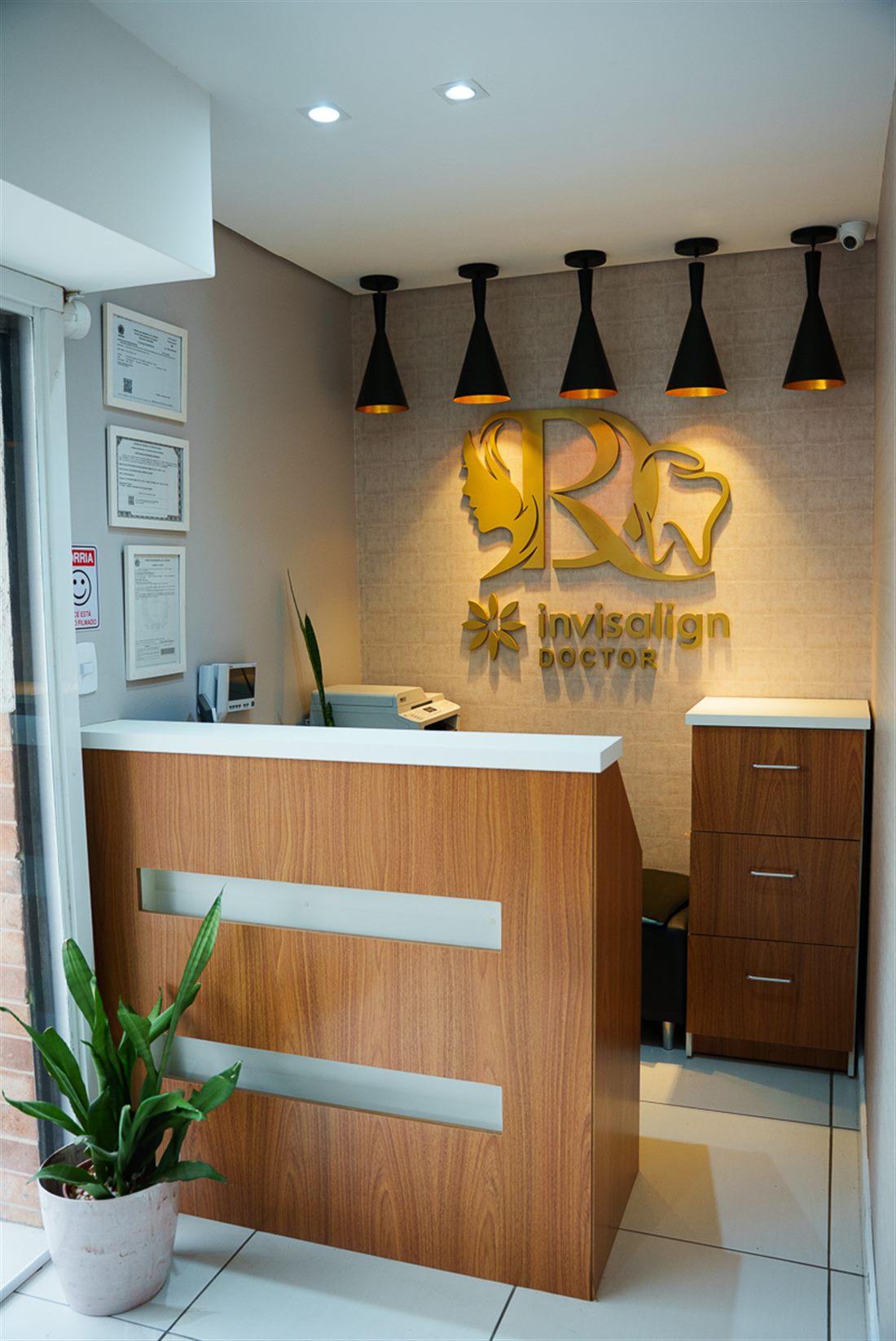 Recepção da clínica Liderar em Curitiba